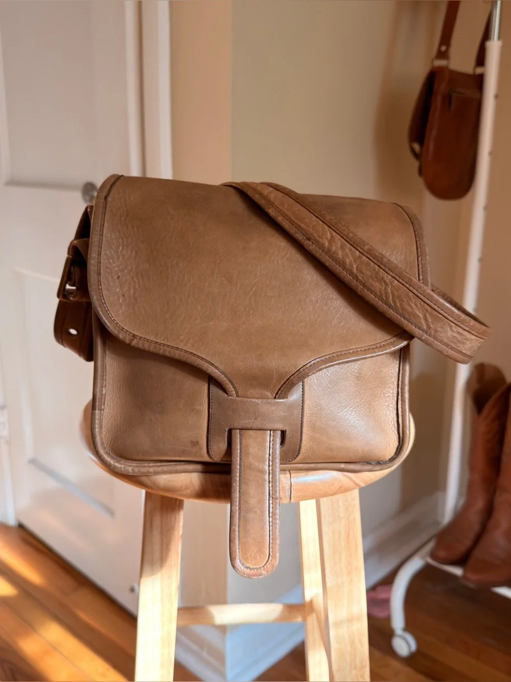 Rare 1975 Coach Bonnie Cashin Large Courier Bag (Style No. 8920) Made in NYC